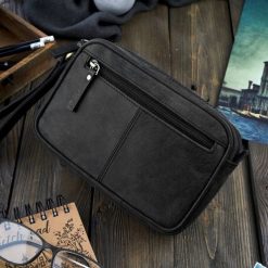 Paolo Peruzzi Skórzana saszetka męska do ręki vintage T-56-HBL. Saszetki i nerki męskie Paolo Peruzzi, do ręki. Za 168.93 zł.