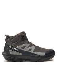 Salomon Trekkingi Elixir Activ Mid Gore-Tex L47456800 Szary. Szare botki męskie Salomon, bez wzorów, z gore-texu, bez obcasa, bez zapięcia. Za 799.99 zł.