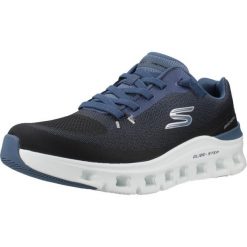 Buty SKECHERS GLIDE STEP PRO WAVERRA Czarny. Czarne buty sportowe męskie Skechers, bez wzorów, z tkaniny, bez obcasa, bez zapięcia. Za 318.99 zł.