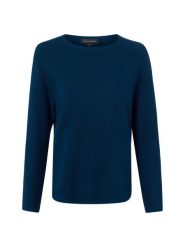 Franco Callegari Sweter z dzianiny Kobiety Bawełna niebieski, XL. Niebieskie swetry nierozpinane damskie Franco Callegari, uniwersalny, bez wzorów, z bawełny, eleganckie, bez kołnierzyka, bez ramiączek. Za 249.95 zł.
