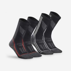 Skarpety turystyczne Quechua SH900 Mountain Mid. Czarne skarpetki damskie QUECHUA, bez wzorów, z elastanu. Za 109.99 zł.