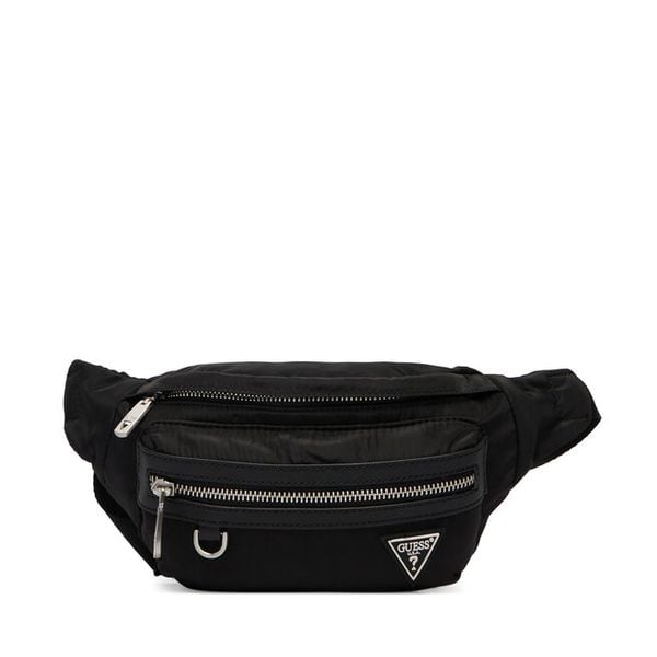 Nerka Guess. Czarne saszetki i nerki męskie Guess, z aplikacjami. Za 228.99 zł.