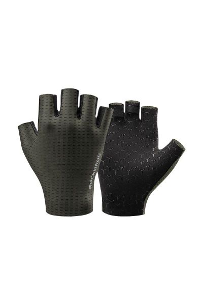 Rękawiczki rowerowe HF Speed. Czarne rękawiczki męskie ROCKBROS, bez wzorów, z dzianiny. Za 59.99 zł.