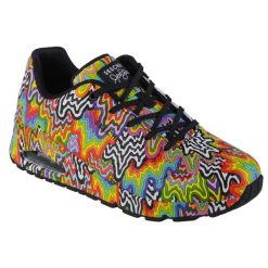 Buty sportowe Sneakersy damskie, Uno - Infinite Drip. Obuwie sportowe damskie Skechers, bez wzorów, bez zapięcia, trekkingowe. Za 449.99 zł.