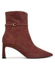 Coccinelle Botki C-look Suede E4 VTL 11 01 01 Brązowy. Brązowe botki damskie Coccinelle, bez wzorów, ze skóry, bez obcasa, na słupku, bez zapięcia. Za 1,299.00 zł.