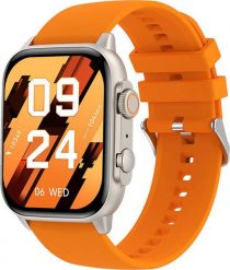 Smartwatch Colmi C81 Pomarańczowy (C81 Orange). Brązowe zegarki smartwatch Colmi, bez wzorów. Za 119.85 zł.
