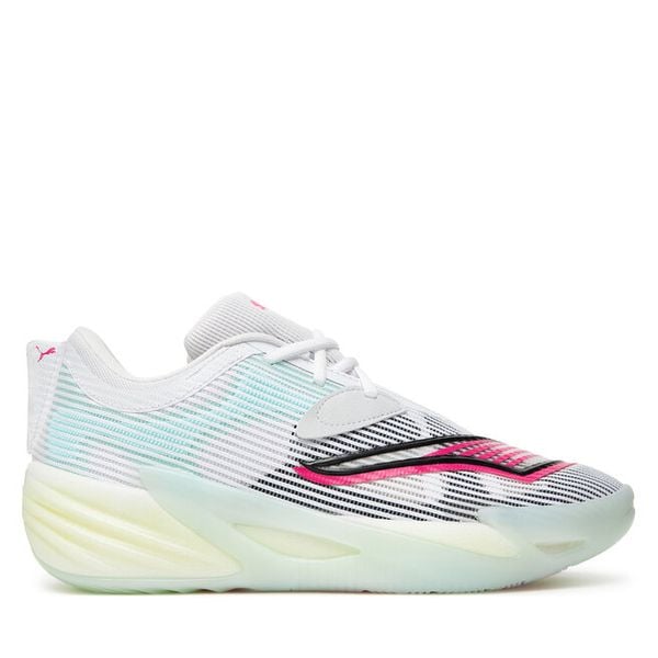 Buty do koszykówki Puma. Białe buty sportowe męskie Puma, bez wzorów, bez zapięcia, do koszykówki. Za 339.99 zł.