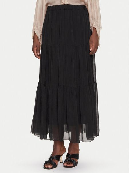 Dixie Spódnica maxi G207W007A Czarny Regular Fit. Czarne spódnice damskie Dixie, l, bez wzorów, z wiskozy, maxi. Za 319.99 zł.