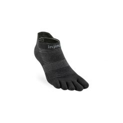 Skarpetki Injinji Original Weight No-Show. Szare skarpetki damskie Injinji, bez wzorów, ze skóry. Za 132.00 zł.