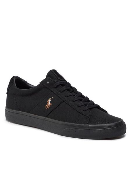 Polo Ralph Lauren Tenisówki Sayer 816764497002 Czarny. Czarne trampki męskie Polo Ralph Lauren, bez wzorów, z materiału, bez zapięcia. Za 379.99 zł.