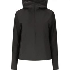 Bluza damska z kapturem Athlecia. Czarne bluzy damskie Athlecia, bez wzorów, z materiału, eleganckie, bez ramiączek, z kapturem. Za 217.00 zł.