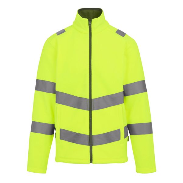 Męska Kurtka Pro Contract Thor HiVis Fleece Jacket. Żółte kurtki męskie Regatta, l, bez wzorów, z materiału, bez kaptura. Za 121.99 zł.