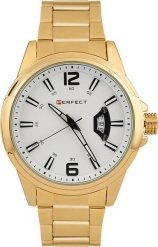 Zegarek Perfect Zegarek męski PERFECT M103-02 złoty bt. Żółte zegarki męskie Perfect, bez wzorów, złote. Za 149.00 zł.