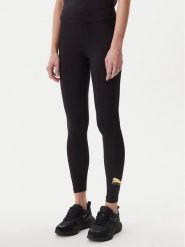 Puma Legginsy Essentials Metallic 685000 Czarny Slim Fit. Czarne legginsy damskie Puma, bez wzorów, z bawełny. Za 89.99 zł.