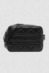 VALENTINO Czarna damska torebka Ada. Czarne listonoszki damskie Valentino by Mario Valentino, bez wzorów, ze skóry ekologicznej, bez dodatków. W wyprzedaży za 218.99 zł.