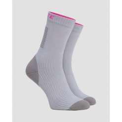 Skarpety Dolomite WALKING GREY FUCHSIA PINK. Czerwone skarpetki damskie Dolomite, bez wzorów. Za 69.99 zł.