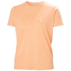 T-shirt damski Helly Hansen Tech Logo. Brązowe t-shirty damskie Helly Hansen, bez wzorów, sportowe, bez kołnierzyka, bez ramiączek. Za 195.00 zł.