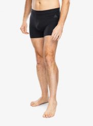Bokserki termoaktywne Odlo Merino PW 140 Seamless Boxer - black. Czarne bokserki męskie Smartwool, bez wzorów. Za 288.58 zł.