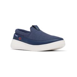 Buty letnie męskie Columbia Boatside Breathe Pfg. Niebieskie buty zimowe męskie Columbia, na lato, bez wzorów, bez obcasa, bez zapięcia. W wyprzedaży za 313.00 zł.