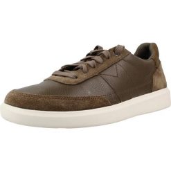 Buty CLARKS BRODIN LO Zielony. Zielone obuwie trekkingowe damskie Clarks, ze skóry, bez zapięcia. Za 211.99 zł.