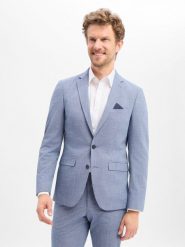 Finshley & Harding kurtka modułowa Mężczyźni Slim Fit Sztuczne włókno niebieski, 54. Niebieskie kurtki męskie Finshley & Harding, m, bez wzorów, z włókna, biznesowe, bez kaptura. Za 479.95 zł.
