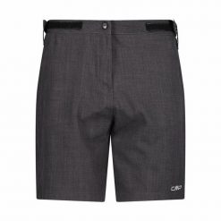 Szorty damskie z wewnętrzną dzianinową bielizną CMP Free. Czarne szorty damskie CMP, bez wzorów, z dzianiny. Za 356.00 zł.