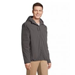Parka softshell Sol's Falcon Padded. Brązowe parki męskie SOL'S, na zimę, m, bez wzorów, z softshellu, bez kołnierzyka, bez kaptura. Za 323.50 zł.