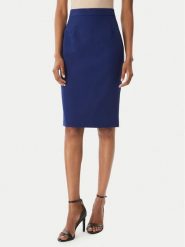 Maryley Spódnica mini 26EB710/43FR Granatowy Regular Fit. Niebieskie spódnice damskie Maryley, l, bez wzorów, z syntetyku, mini. Za 229.99 zł.