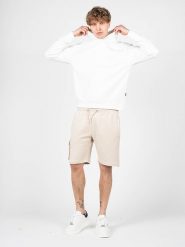 Pepe Jeans Szorty "Drake" | PM800911 | Drake | Mężczyzna | Beżowy, Kremowy. Białe szorty męskie Pepe Jeans, bez wzorów, z bawełny. W wyprzedaży za 159.00 zł.