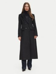 Guess Płaszcz wełniany W6BL49 W4129 Czarny Regular Fit. Czarne płaszcze damskie Guess, na zimę, s, z aplikacjami, z syntetyku, bez kołnierzyka, bez kaptura. Za 1,059.00 zł.