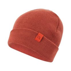 Czapka dzianinowa podwijana Rab Adzuki Beanie. Czerwone czapki damskie RAB, bez wzorów, z dzianiny, sportowe. Za 94.99 zł.