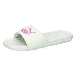 Klapki damskie Puma Cool Cat 2.0 40. Czerwone klapki damskie Puma, bez wzorów, z syntetyku, bez obcasa, bez zapięcia. Za 86.99 zł.