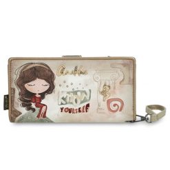 Beżowy Duży Damski Portfel Anekke Muse. Brązowe portfele damskie Anekke. Za 199.00 zł.