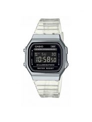 Casio Zegarek Vintage Digital A168XES-1BEF Biały. Białe, cyfrowe zegarki damskie Casio. Za 219.99 zł.