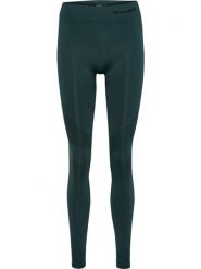 Damskie legginsy bezszwowe z wysokim stanem Hummel Shaping. Zielone legginsy damskie Hummel, bez wzorów, z dzianiny. Za 168.00 zł.