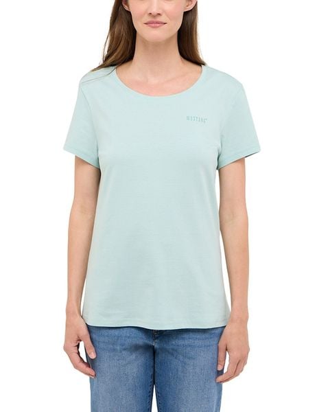 Damski T-Shirt Mustang Style Alma Blue Haze 1016511 5069. Niebieskie t-shirty damskie Mustang, m, bez wzorów, bez kołnierzyka, bez ramiączek. Za 79.99 zł.