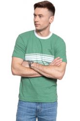 MĘSKI T-SHIRT MUSTANG ALEX C STRIPES 1009523 6398. T-shirty męskie Mustang, m, bez wzorów, bez kołnierzyka, bez ramiączek. W wyprzedaży za 39.99 zł.