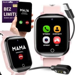 Smartwatch VESS Q13Z Różowy (SMARTWATCH Q13Z RÓŻOWY). Czerwone zegarki smartwatch VESS, bez wzorów. Za 159.99 zł.