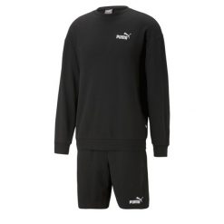 Męski dres Relaxed PUMA Black. Czarne komplety dresowe męskie Puma, l, bez wzorów, z dresówki. Za 390.00 zł.