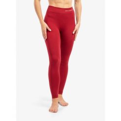 Legginsy termoaktywne damskie Brubeck Extreme Thermo Pant. Czerwone bielizna sportowa damska Brubeck, l, bez wzorów. Za 138.99 zł.