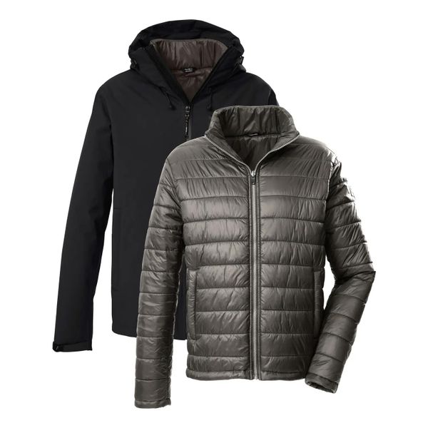 Kombinezon parka i puchówka Killtec KOW 95. Czarne parki męskie KILLTEC, m, bez wzorów, z materiału, bez kołnierzyka, z kapturem. Za 699.25 zł.