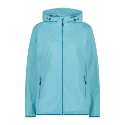 Kurtka damska przeciwdeszczowa CMP 32X5796. Niebieskie kurtki sportowe damskie CMP, s, bez wzorów, bez ramiączek, bez kaptura, trekkingowe. W wyprzedaży za 139.99 zł.