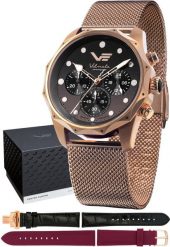 Zegarek damski Vostok Europe JS20-125B751BM różowe złoto. Czerwone zegarki damskie Vostok Europe, złote. Za 2,150.00 zł.