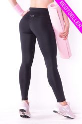 Czarne legginsy sportowe damskie 2skin PUSH UP BLACK NIGHT. Czarne legginsy damskie 2SkIN, bez wzorów, z dzianiny. Za 199.00 zł.