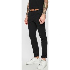 Tom Tailor Denim - Spodnie. Niebieskie eleganckie spodnie męskie TOM TAILOR DENIM, bez wzorów, z bawełny, casualowe. Za 219.90 zł.