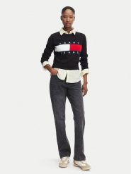 Tommy Jeans Jeansy DW0DW23469 Niebieski Straight Leg. Niebieskie jeansy damskie Tommy Jeans, bez wzorów, z bawełny. Za 409.99 zł.