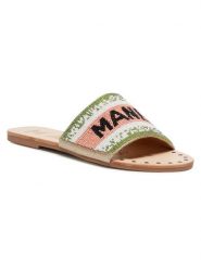 Manebi Klapki Leather Sandals S 3.8 Y0 Kolorowy. Klapki damskie Manebi, bez wzorów, z materiału, bez obcasa, bez zapięcia. Za 519.99 zł.