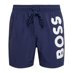 Szorty kąpielowe męskie Hugo Boss Octopus. Niebieskie kąpielówki męskie Hugo Boss, m, bez wzorów. Za 129.99 zł.