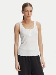 Triumph Top Mix & Match 10227215 Biały Regular Fit. Białe koszule nocne damskie Triumph, bez wzorów, z bawełny, bez ramiączek. Za 109.99 zł.