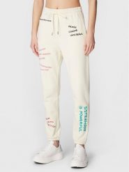Zadig & Voltaire Spodnie dresowe JWPA00003 Écru Regular Fit. Spodnie dresowe damskie Zadig & Voltaire, bez wzorów, z bawełny. Za 989.99 zł.